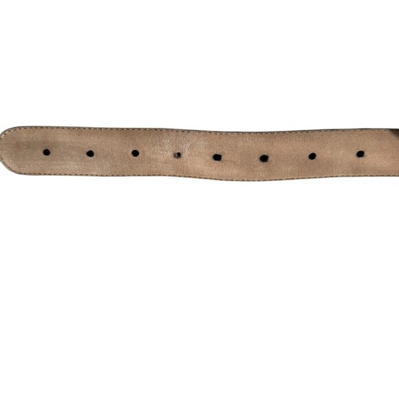 Donna Karan vintage brown genuine lizard adjustable belt women\'s size small main image 8